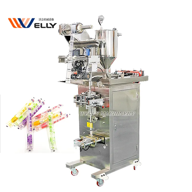 Automatic 50-100ml Jelly Juice Stick Pouch Packing Machine Frozen Ice Pop Filling Machine