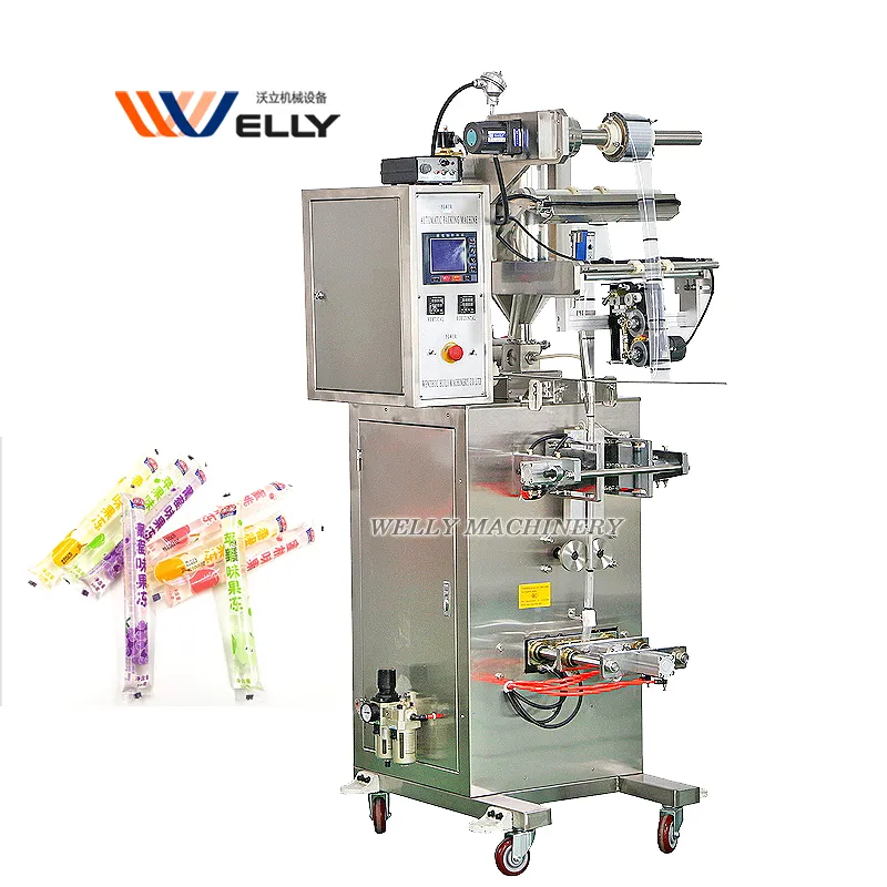 Automatic 50-100ml Jelly Juice Stick Pouch Packing Machine Frozen Ice Pop Filling Machine