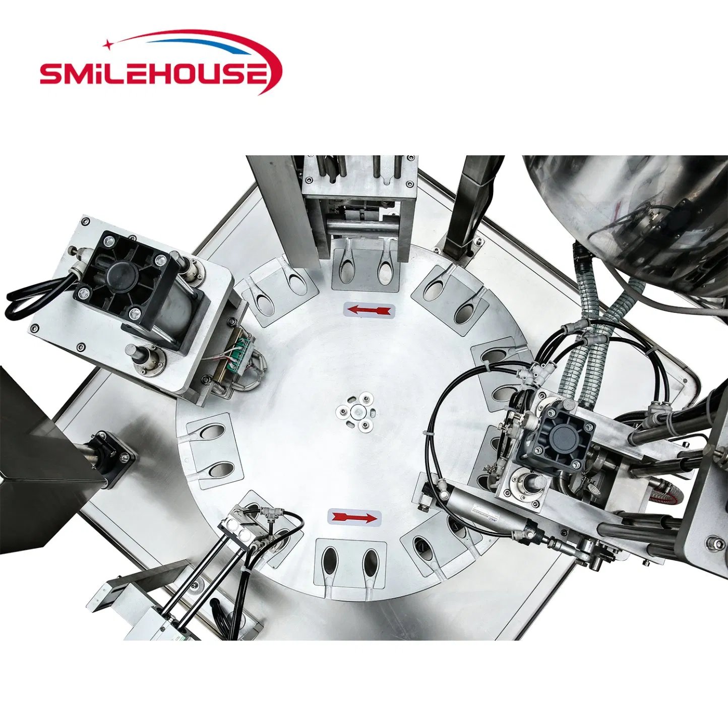 Automatic Jelly Yogurt Ice Cream Juice Sugar Honey Rotary Cup Discal Filling Capping Sealing Machine