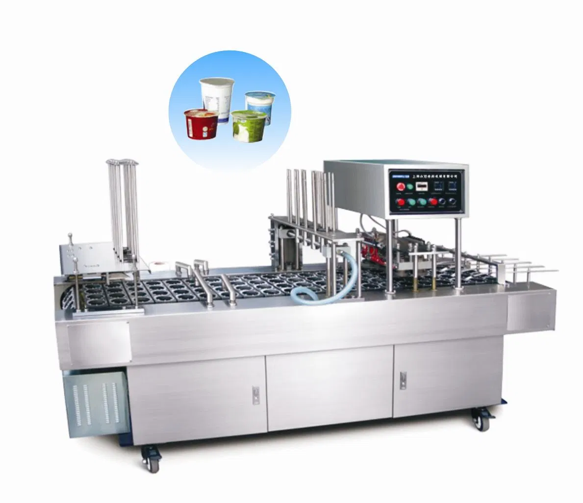 Factory Industrial Milk Juice Yogurt Jelly Cup Filling Sealing Packing Machine Plant
