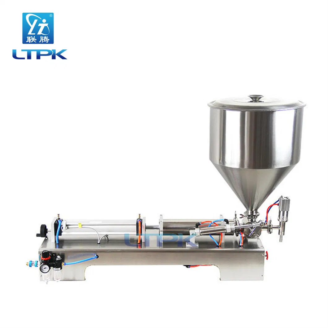 G1wg 100-1000ml Pneumatic Semi-Automatic Peanut Butter Viscous Liquid Yogurt Jelly Tomato Paste Jam Sauce Honey Filling Machine