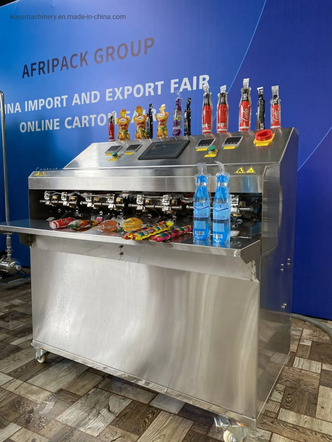 Koyo 8 Nozzles Various Shape Bag Filling and Sealing Machine for Fruit Jam/Jelly/Ice Pop