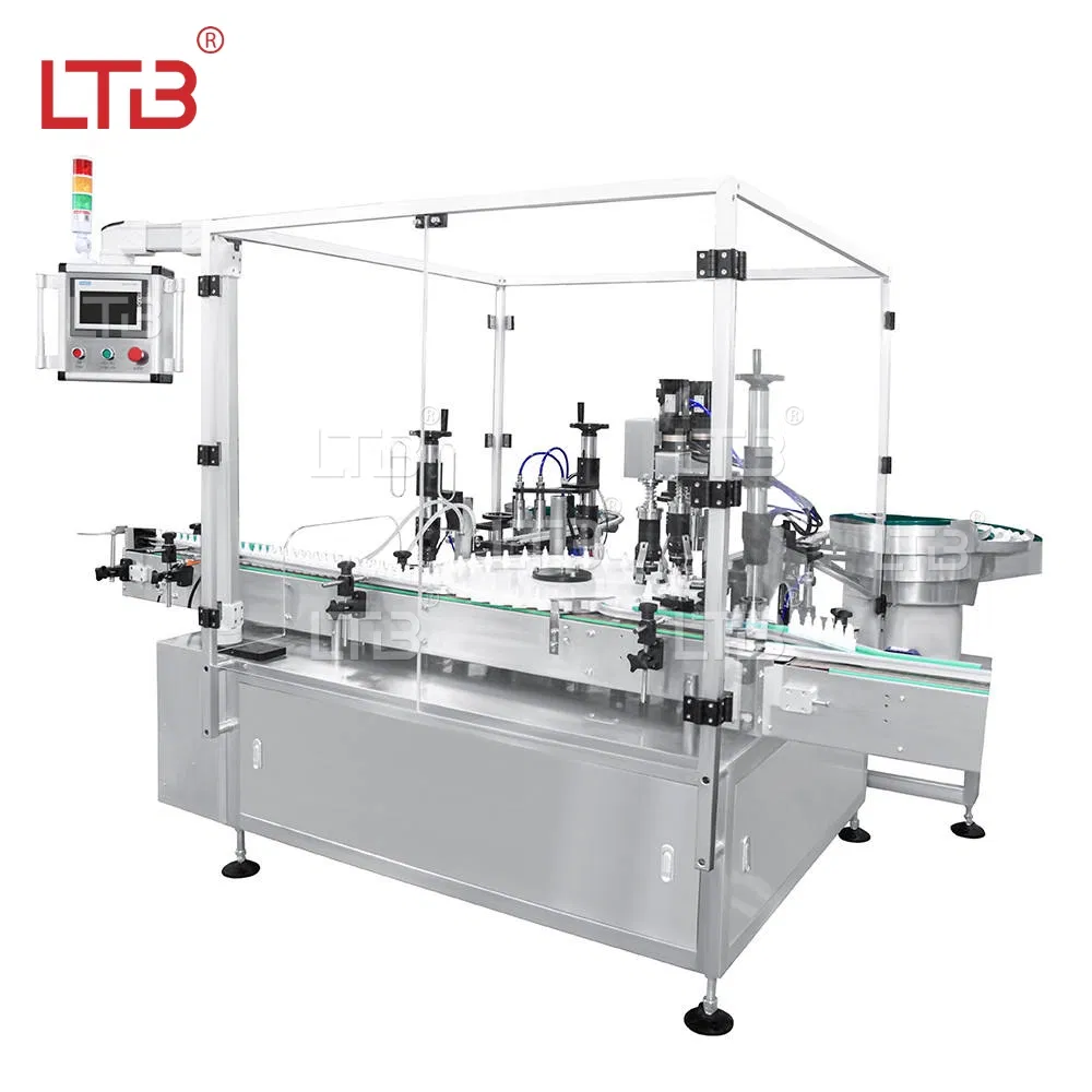 Multi-Head Production Filling Line Hair Wax Lotion Gel Petroleum Jelly Essential Oil Capping and Labeling Stainless Steel Automatic Machine