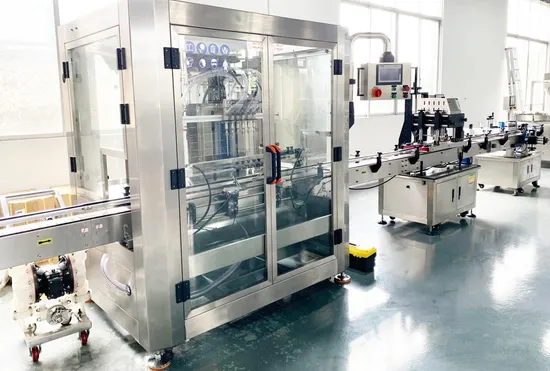 Multi-Head Production Filling Line Hair Wax Lotion Gel Petroleum Jelly Essential Oil Capping and Labeling Stainless Steel Automatic Machine